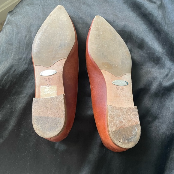 Sarah Flint Natalie Leather Bow Flats - Picture 5 of 6